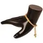 Touchstone New Indian Bollywood Brass Base Enchanting Look Finely Hand Crafted Work Enamel Meena Openable Free Size Bracelet in Gold Tone for Women.