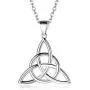 ChicSilver 925 Sterling Silver Good Luck Irish Celtic Knot Necklaces Vintage Triangle/Cross/Round Pendant Necklaces Gift for Women (with Gift Box) ChicSilver 925 Sterling Silver Good Luck Irish Celtic Knot Necklaces Vintage Triangle/Cross/Round Pendant Necklaces Gift for Women (with Gift Box)