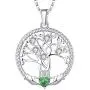 JO WISDOM Women Necklace,925 Sterling Silver Tree of Life Yggdrasil Pendant Necklace with AAA Cubic Zirconia JO WISDOM Women Necklace,925 Sterling Silver Tree of Life Yggdrasil Pendant Necklace with AAA Cubic Zirconia