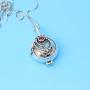 Jiangtao 925 Sterling Silver Elenas Vervain Pendant Locket Retro Necklace The Vampire Diaries Jewelry 17.7 Inches Chain Women Gift…