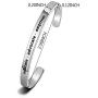 WUSUANED Educate Advocate Empower Midwife Cuff Bangle Bracelet Appreciation Gift for Midwife Doula Nurse