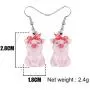 NEWEI Acrylic Valentines Day Funny Pig Piggy Earrings Drop Dangle Farm Pet Jewelry For Women Charm NEWEI Acrylic Valentines Day Funny Pig Piggy Earrings Drop Dangle Farm Pet Jewelry For Women Charm