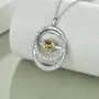 TOUPOP Always My Sister Forever My Friend Necklace s925 Sterling Silver Double Circle Birthstone Pendant Necklace Jewelry Gifts Necklaces for Sister,Sister Gifts from Sister