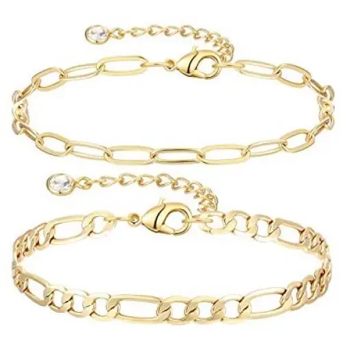 Dainty Layered Gold Chain Bracelet for Women 14K Gold Plated Handmade Adjustable Bracelet Satellite Beads Oval Mariner Figaro Link Chain Bracelets Minimalist Layering Stacking Jewelry Gift for Women Dainty Layered Gold Chain Bracelet for Women 14K Gold Plated Handmade Adjustable Bracelet Satellite Beads Oval Mariner Figaro Link Chain Bracelets Minimalist Layering Stacking Jewelry Gift for Women