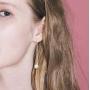 Howoo 925 Sterling Silver Tassel Threader Drop Earrings for Women Girls Crystal Ball Long Dangle Chain Earrings Elegant