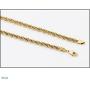 Gold Rope Chain 5mm, 20x More Real 24K, Diamond Cut For Men & Women Premium Fashion Jewelry Necklaces Over Semi Precious Bronze, Classic, 16-30 Inches USA made!