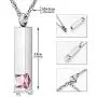 Dletay Crystal Cremation Jewelry for Ashes Birthstone Memorial Ashes Necklace Cube Urn Necklace for Ashes Dletay Crystal Cremation Jewelry for Ashes Birthstone Memorial Ashes Necklace Cube Urn Necklace for Ashes