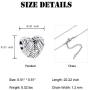 constantlife Cremation Jewelry for Ashes Stainless Steel Small Heart Shape Pendant Memorial Urn Necklace Charm Keepsake for Men Women