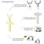 LAOYOU Crucifix Cross Necklace for Mens Stainless Steel Pendant Antique Silver Cross Necklace for Women LAOYOU Crucifix Cross Necklace for Mens Stainless Steel Pendant Antique Silver Cross Necklace for Women