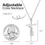 JSJOY Cross Necklace for Women Religious Gifts Cross Necklace Chain Faith Cross Pendant Necklace for Teen Girls