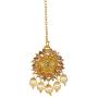 Bindhani Indian Jewelry Bridal Bridemaids Wedding Jewellery Choker Gold Plated Bollywood Kundan Necklace Earrings Tikka Set for Women