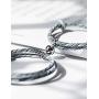 FUTTMI Couple Bracelets -Mutual Attraction Rope Braided Couple Bracelets for Women Men Magnetic Charm Bracelets Handmade Adjustable Vows of Eternal Bracelets Gift Jewelry