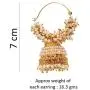 YouBella Ethnic Jewelry Bollywood Traditional Indian Pearl Jhumki Earrings for Women and Girls