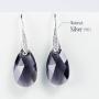 Pendant Earrings, Teardrop Crystal Drop Dangle Earrings for Women Girls, Elegant Hoop Earring, Teardrop Fashion Earrings Jewelry Christmas Gifts