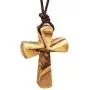 Hand Carved Tapered Wooden Cross Necklace for Men & Women on Adjustable Long Leather Cord - Available in Black or Brown - Wood Cross Pendant Gift for All Ages Hand Carved Tapered Wooden Cross Necklace for Men & Women on Adjustable Long Leather Cord - Available in Black or Brown - Wood Cross Pendant Gift for All Ages