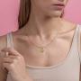 Birth Month Flower Gold Necklaces for Women, 14K Gold Plated Embossed Flower Necklace Engraved Birth Flower Coin Necklace Women Flower Gifts Gold Pendant Neckalce Meaningful Gift Everyday Jewelry