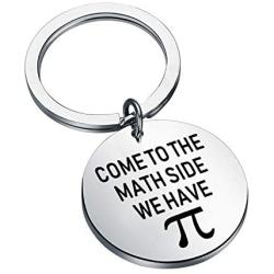 CENWA Come to Math Side We Have Pi Funny Pi Day Gift Math Teacher Jewelry Math Jewelry Gift for Math Teacher, Mathematics Lover