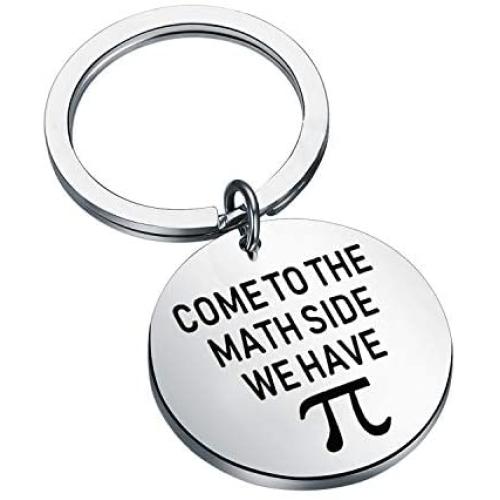 CENWA Come to Math Side We Have Pi Funny Pi Day Gift Math Teacher Jewelry Math Jewelry Gift for Math Teacher, Mathematics Lover