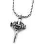 FORGIVEN JEWELRY Nail Cross with Crown of Thorns Necklace On Chain FORGIVEN JEWELRY Nail Cross with Crown of Thorns Necklace On Chain