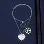 SIDIMELO Dog Necklace for Women When I Needed a Hand Animal Paw Pet Choker Necklace Pendant Footprints Jewelry Accessories for Girls Pet Memorial Necklace Hand Stamped Jewelry