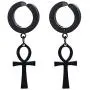 GUNGNEER Ankh Cross Stainless Steel Earrings Egyptian Pyramid Jewelry Accessories Men Women GUNGNEER Ankh Cross Stainless Steel Earrings Egyptian Pyramid Jewelry Accessories Men Women