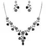 EVER FAITH Flower Leaf Necklace Earrings Set Austrian Crystal EVER FAITH Flower Leaf Necklace Earrings Set Austrian Crystal