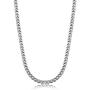FIBO STEEL 3.5-6mm Stainless Steel Mens Womens Necklace Curb Link Chain, 16-30 inches