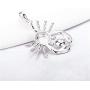 LGSY Sterling Silver Crab Cup Bail Pin Pendant Fitting for Pearl Jewelry, Design Pendant Mount for Women DIY Jewelry Making Gift