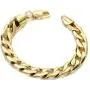 Gold Bracelet Mens / Womens | 12 mm Thick Diamond Cut Cuban Link | 20X Pure 14 Karat (ct) Gold Plating Than Other Chains for Men - The Feel of Pure Solid Gold - 8 '' & 9'' inch USA Made!