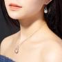 YQXINXIN Freshwater Cultured Pearl Necklace Set ,Classic nearly round pearl necklace set , 925 sterling silver buckle Cultured Pearl Set for Women,Pearl Necklace Set for Women