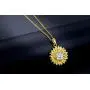 PRAYMOS Sunflower Necklace 18k Gold Plated 925 Sterling Silver CZ Pendant Necklace You are My Sunshine