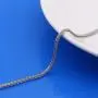 Fashion 100% 925 Sterling Silver 2 mm Necklace Solid Silver Chopin Chain Link Silver Jewelry For Men & Women Italy Design