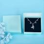 Jemplestic Butterfly Necklace 925 Sterling Silver Necklace for Women Pendant Necklace Gifts for Wife Girlfriend Jewelry for Daughter Girls Best Friends