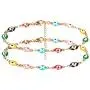 DIJUGS 3 Pcs Evil Eye Bracelet for Women Men Girls 18K Gold Plated Stainless Steel Handmade Adjustable Amulet Evil Eyes Jewelry for Family Best Friends Gifts DIJUGS 3 Pcs Evil Eye Bracelet for Women Men Girls 18K Gold Plated Stainless Steel Handmade Adjustable Amulet Evil Eyes Jewelry for Family Best Friends Gifts