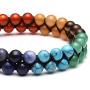 Jovivi 7 Chakras Bead Bracelet - 6mm 8mm Double Layer Healing Gemstone Yoga Stone Beaded Crystal Bracelet Men Women Natural Lava Rock Essential Oil Diffuser Bracelets Stress Anxiety Relief