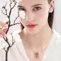 Amvie I Love You Necklace 100 Languages Fashion Crystal Love Memory Projection Necklaces for Women Girls Romantic Jewelry Gifts for Her Girlfriend Wife Mom