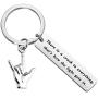 FUSTMW I Love You Hand Sign Language Charm Keychain ASL Jewelry Deaf Awareness Gifts There is a Crack in Everything That is How The Light gets in Language Interpreter Gift