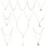 Dremcoue 12 Pcs Layered Choker Necklace for Women Girls Handmade Dainty Chain Necklace Set Pearl Coin Circle Bar Moon CZ Star Pendant Necklace Dremcoue 12 Pcs Layered Choker Necklace for Women Girls Handmade Dainty Chain Necklace Set Pearl Coin Circle Bar Moon CZ Star Pendant Necklace