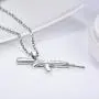 PROSTEEL Punk Rock Necklace,M16A4 Rifle Shape Pendant & Chain，Cool Men Jewelry,Gift for Him