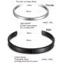 WISTIC His and Hers Couple Bracelet Stainless Steel Adjustable Cuff Bracelet for Women Men WISTIC His and Hers Couple Bracelet Stainless Steel Adjustable Cuff Bracelet for Women Men