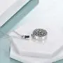 POPLYKE Cremation Necklace Jewelry for Ashes for Women Sterling Silver Flower of Life Urn Ashes Necklace