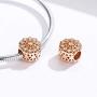 BAMOER 925 Sterling Silver Christmas Charms Snowflake Beads Charm Christmas Jewelry for Women