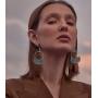 Al&Tiffy RBG Dissent Collar Earrings for Women and Girls,small silver Dangle Drop Earrings with Charms for Fans of RBG,Unique hypoallergenic ruth bader ginsburgDangling Gifts and Jewelry(Silver)