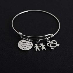 AKTAP Adoption Gifts Stepdaughter Bracelet Adoption is Another Word of Love Adoption Symbol Jewelry