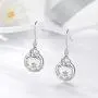 INFUSEU Sterling Silver Celtic Knot Dangle Earrings for Women Girls Irish Good Luck Charm Jewelry Gifts INFUSEU Sterling Silver Celtic Knot Dangle Earrings for Women Girls Irish Good Luck Charm Jewelry Gifts