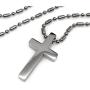 Loralyn Designs Small Simple Stainless Steel Cross Pendant Necklace (16-30 Inch Bead Chain)