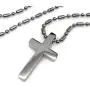 Loralyn Designs Small Simple Stainless Steel Cross Pendant Necklace (16-30 Inch Bead Chain) Loralyn Designs Small Simple Stainless Steel Cross Pendant Necklace (16-30 Inch Bead Chain)