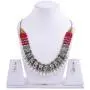 Saissa Oxidised Metal Choker Indian Boho Necklace Earrings Jewelry Set for Women Saissa Oxidised Metal Choker Indian Boho Necklace Earrings Jewelry Set for Women