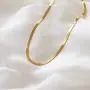 CHESKY 14K Gold/Silver Plated Snake Chain Necklace Herringbone Necklace Gold Choker Necklaces for Women 1.5/3/5MM(W) 14''/16''(L) CHESKY 14K Gold/Silver Plated Snake Chain Necklace Herringbone Necklace Gold Choker Necklaces for Women 1.5/3/5MM(W) 14''/16''(L)