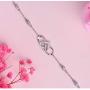 OOSSTT Bracelet for Women,925 Sterling SilverI Infinity Heart Charm Bracelet,Gift for Women Mother
